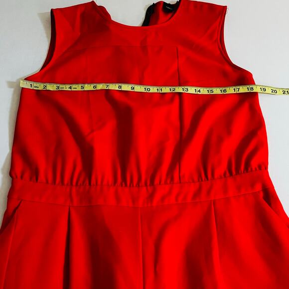 ASOS Sleeveless Straight Leg Jumpsuit Size 12 Red - Picture 4 of 6